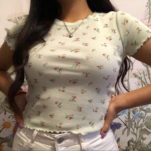 Floral Print Crop Top